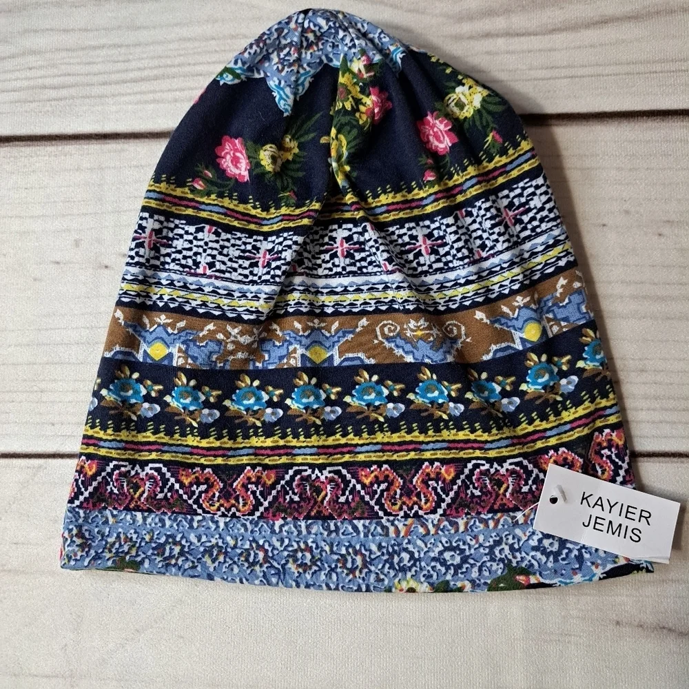 Kayier Jemis Vibrant Patterned Beanie Hat